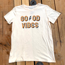 Load image into Gallery viewer, &quot;Good Vibes&quot; Lightening Graphic Tee, Creamsicle