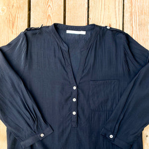 Button Up Blouse (Black)