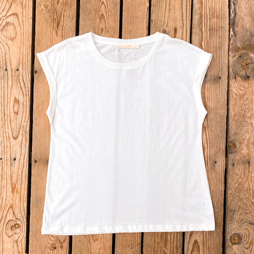 Basic Boxy Tee (White)