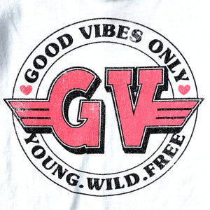 "Good Vibes Only" Cropped Tee